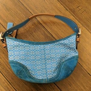 Coach purse- bright blue